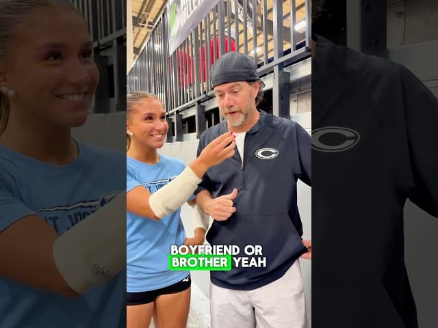 New season. Same question. Asking guys if they are a boyfriend, or a brother? 🤔 #volleyball
