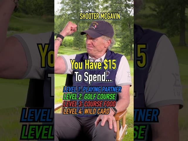 SHOOTER MCGAVIN Builds His PERFECT Golf Round! Happy Gilmore 2 Out Friday! #golf #adamsandler