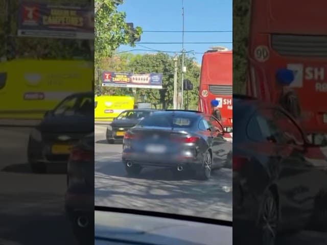 Delincuente atropellado por testigo en medio de encerrona