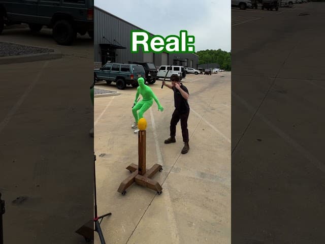How We Use Green Screen For This Trick!