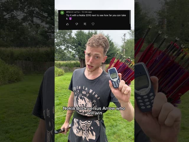 Nokia Brick Phone vs Arrows!
