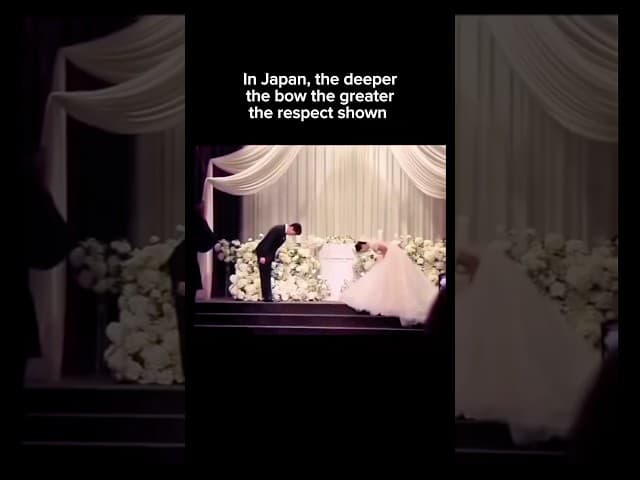In Japan, the Deeper the Bow the more respect shown