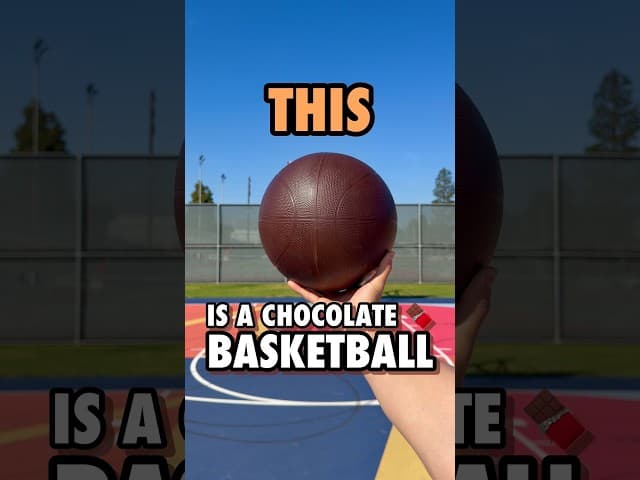 Can a Chocolate Basketball Survive a Dunk? 🍫🏀