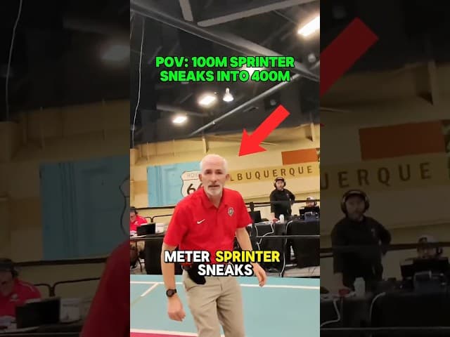 100M Sprinter Sneaks Into 400M🤯