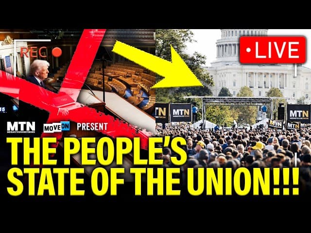 LIVE: PEOPLE’S STATE OF THE UNION as Dems BOYCOTT TRUMP
