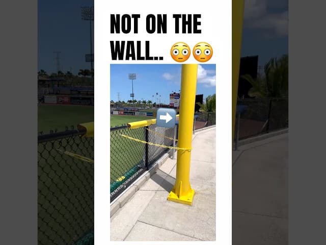 new foul pole?? 😳
