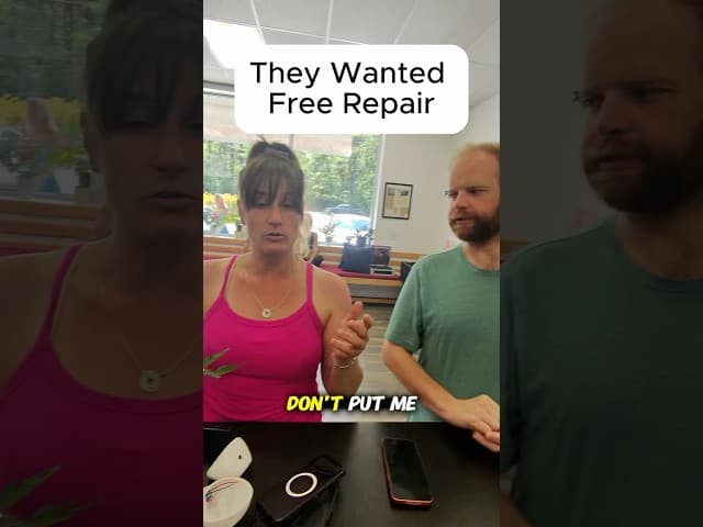 THEY WANTED FREE REPAIR‼️ #smartphone #brokenfix #tablet #problemfix #gaming #brokenscreen