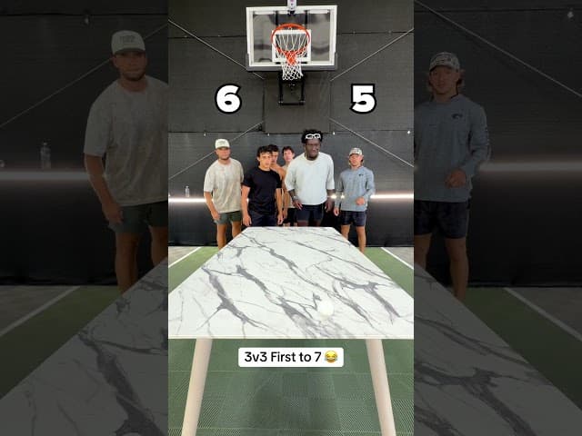 First to 7 3v3 😂🏓