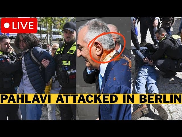 🚨 BREAKING: Reza Pahlavi ATTACKED In Berlin - Explosions In Iran - IRGC Members Poisoned