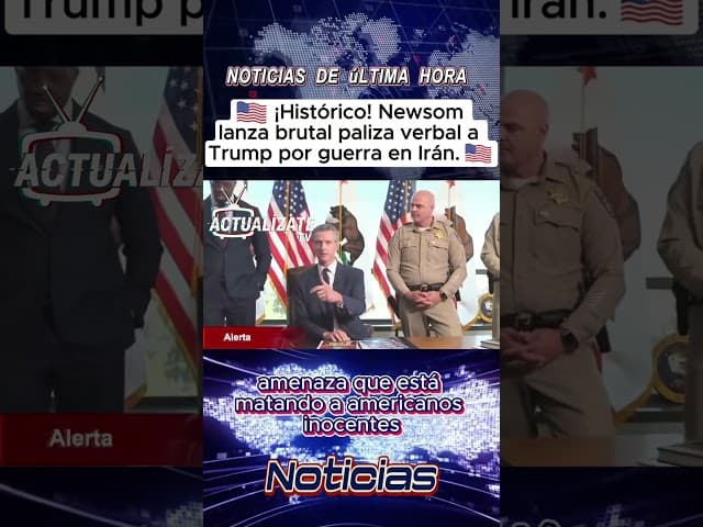 ¡PALIZA HISTÓRICA! Gavin Newsom humilla a Trump por la guerra: "Su ego está matando americanos" 🛑🇺🇸