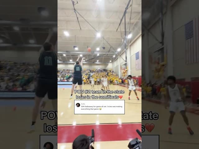 Huge shot to advance in playoffs 🔥🤯 #shorts