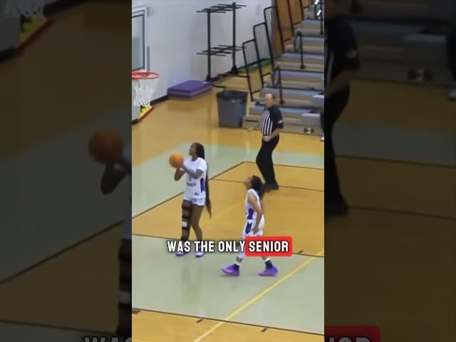She scored after blowing out her knee! #shorts #basketball