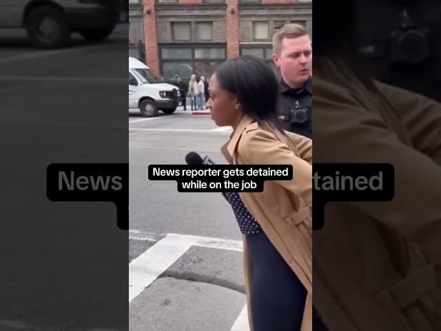 NEWS REPORTER ARRESTED ON THE JOB