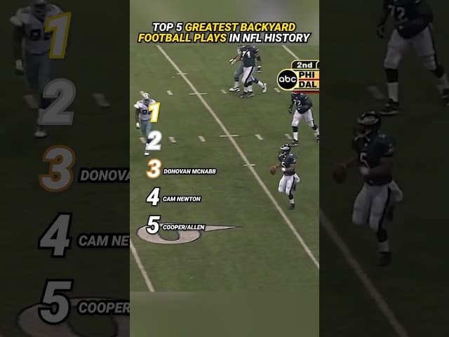 Greatest Backyard Football Plays in NFL History #shorts