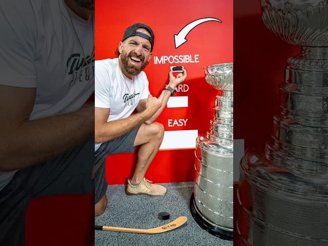 Hardest Hockey Trick Shot EVER!