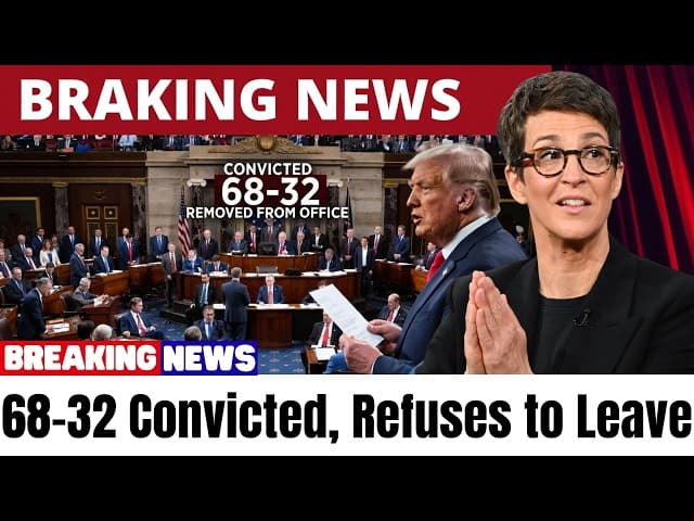 BREAKING: Senate Votes 68-32 to CONVICT—President Removed, Refuses to Accept Verdict