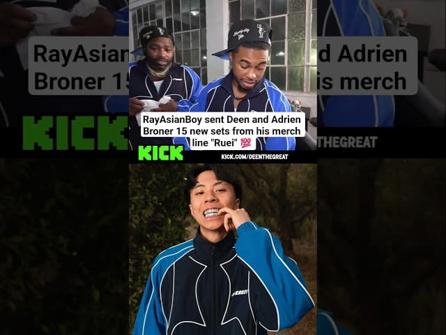 RayAsianBoy sent Deen and Adrien Broner 15 sets from his new merch line "Ruei" 💯  #deenthegreat