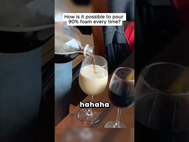 POV: You just wanted a drink but the universe chose FOAM.