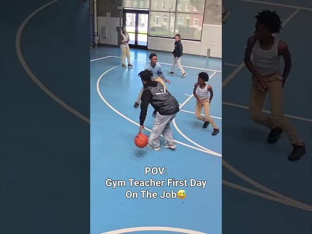 Gym Teachers Be Giving Out BTA😅🚨 #basketball #reels #explore #fyp #baltimore