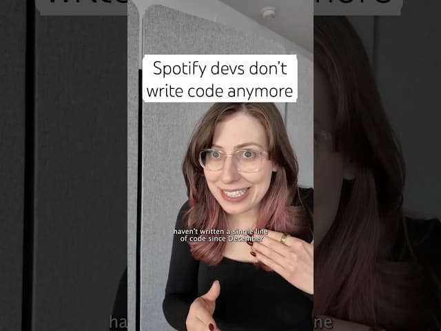 Spotify devs don't write code anymore