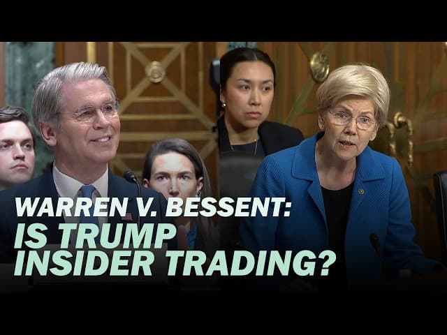 At Hearing, Treasury Secretary Defends President Trump's Stock Trades, Dodges Push For Investigation