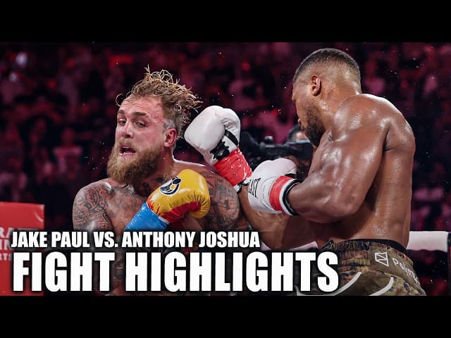 Jake Paul vs. Anthony Joshua FIGHT HIGHLIGHTS 🥊 | ESPN Ringside