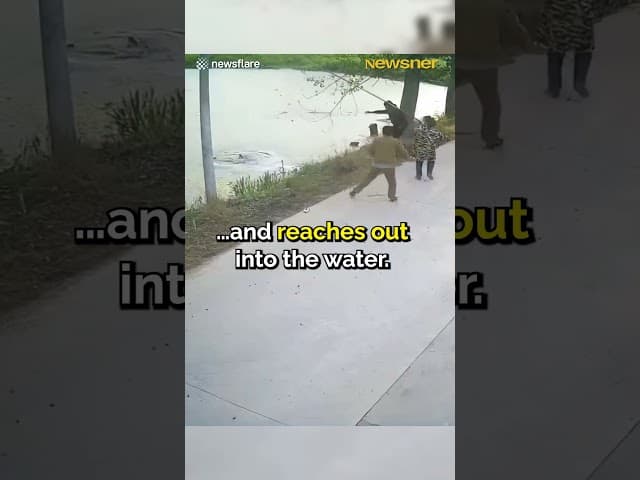 Locals save helpless boy from drowning👏🏼