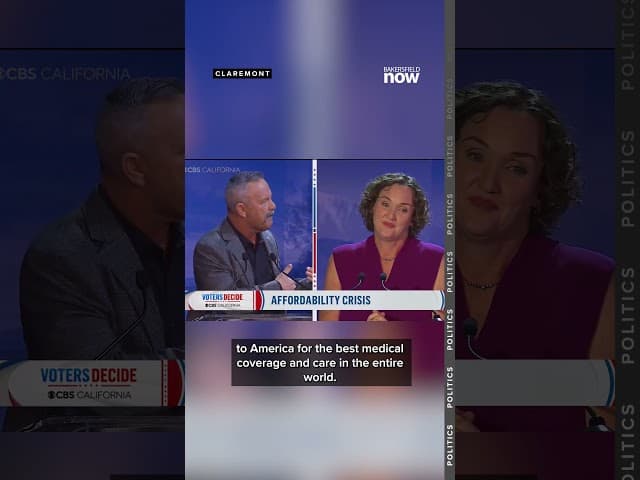 CA governor candidate Chad Bianco on affordability during CBS debate