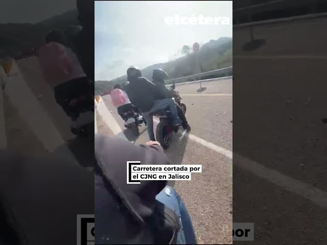 Carretera cortada por el CJNG en Jalisco