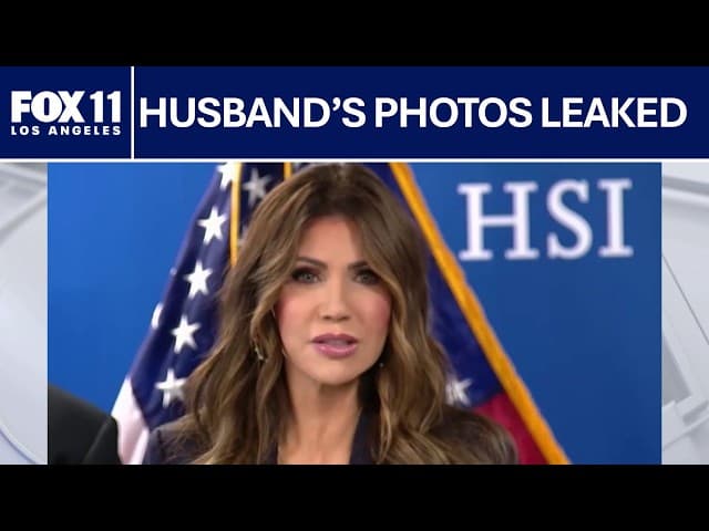 Kristi Noem responds to her husband's scandal | FOX 11 LA
