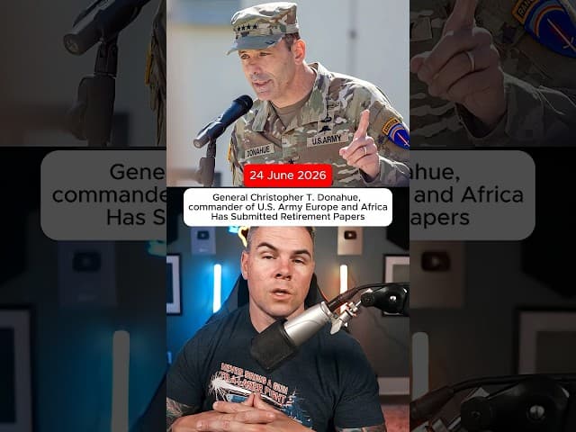 General Christopher T. Donahue, Commander of U.S. Army Europe and Africa Submitted Retirement Papers