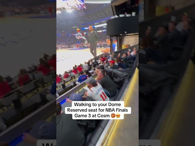 POV: You Just Found the Best Seat for the NBA Finals at Cosm LA 🤯🏀