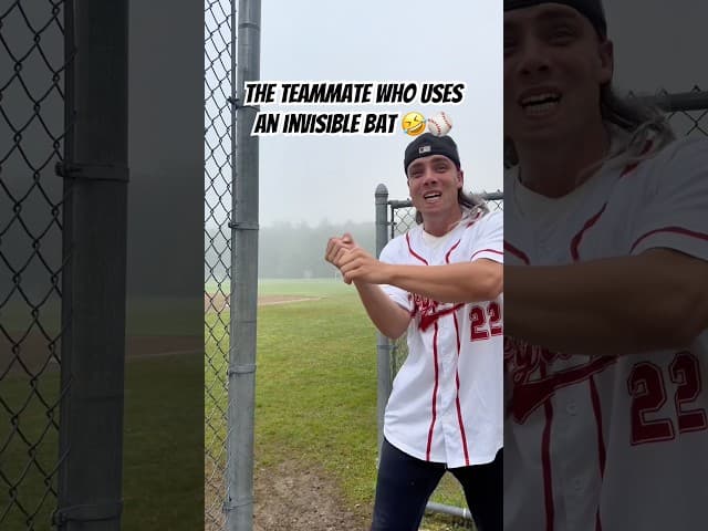 An INVISIBLE baseball bat 🤣🔥 #baseball #baseballszn #baseballplayer #baseballlife #athlete #viral