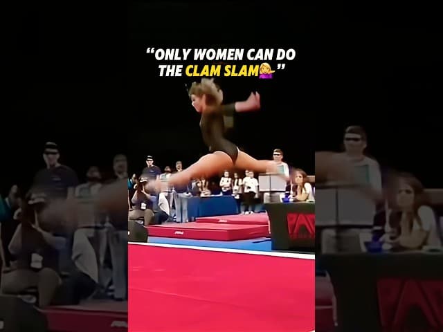 Men should leave this skill to the ladies😭 #gymnastics #funny #gymnast  #katelynohashi