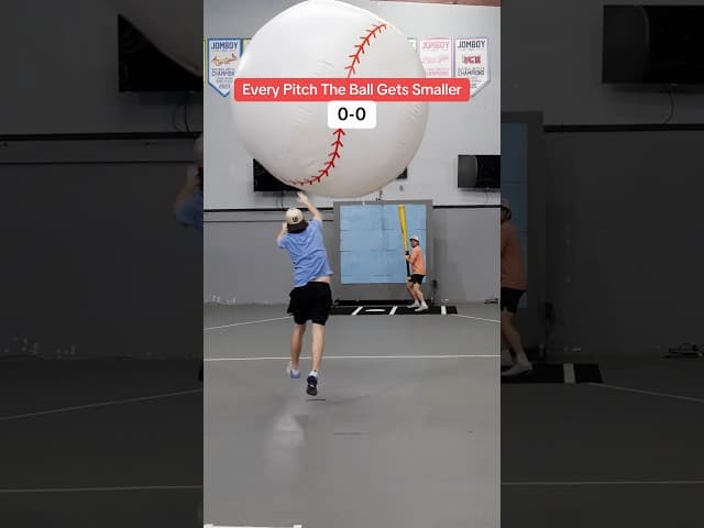 Every Pitch The Ball Gets Smaller