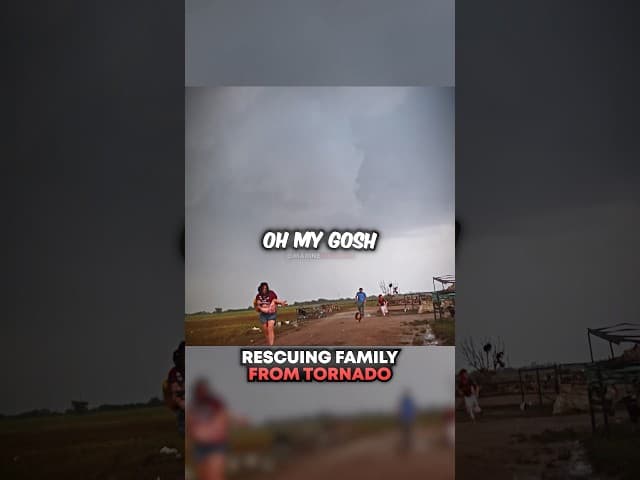 RESCUING Family From Tornado 😳