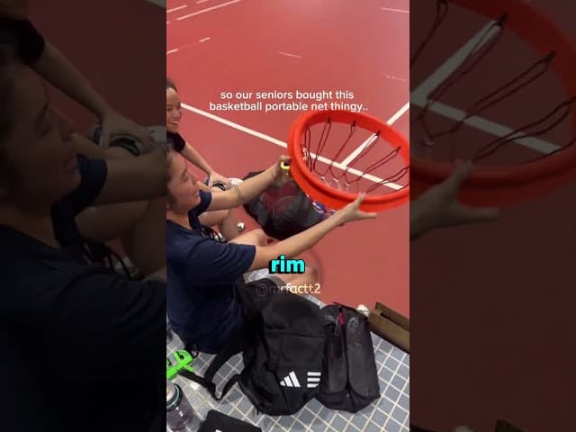 This Basketball Net Installs Itself! 🤯 #basketball