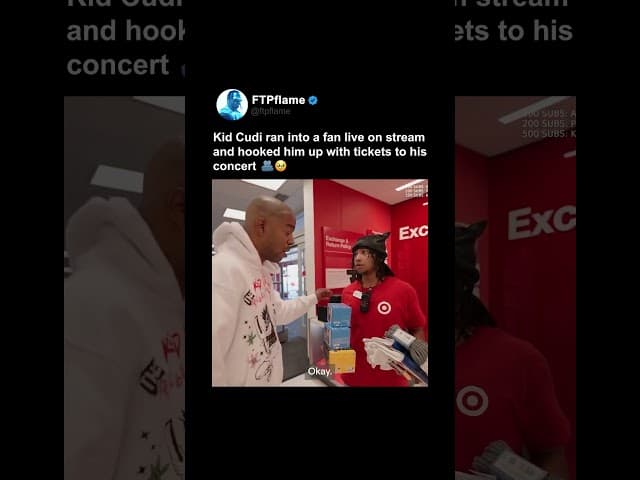 Kid Cudi Gave This Fan Tickets on Stream 🐐🙏