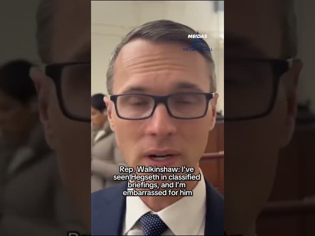 Congressman: Hegseth is Humiliating in Classified Briefings 👀