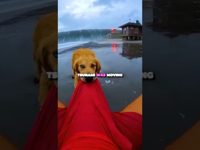 They Saved Animals From the Tsunami… Then This Happened 🌊🐕#animalrescue #dog