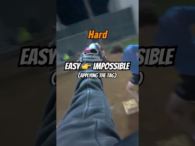 Don’t drop the ball! #pov #slowpitchsoftball #baseball #mlb #highlights #tagging #shorts #shortstop