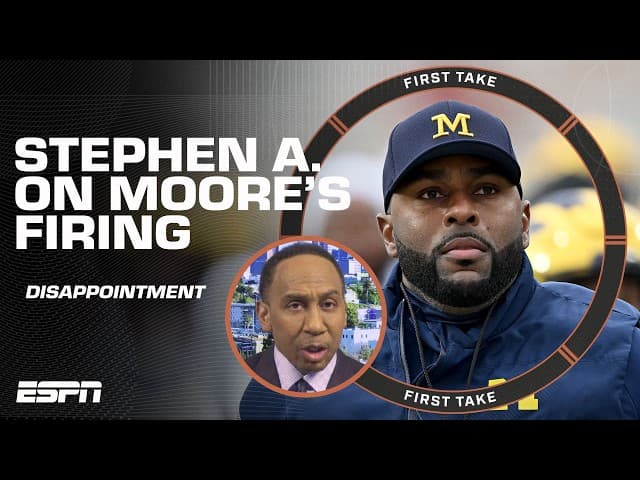 Stephen A. reacts to Sherrone Moore's firing & arrest: 'It's incredibly disappointing' | First Take