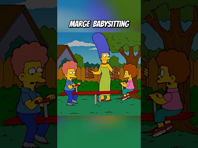 Marge babysitting