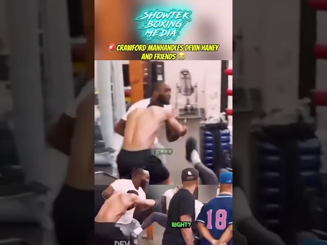 Devin Haney Had No Chance Against Crawfords wrestling skills 😭