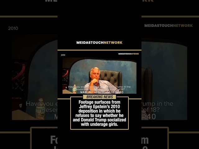 🚨 Jeffrey Epstein Asked About Socializing with Trump and Underage Girls During 2010 Deposition