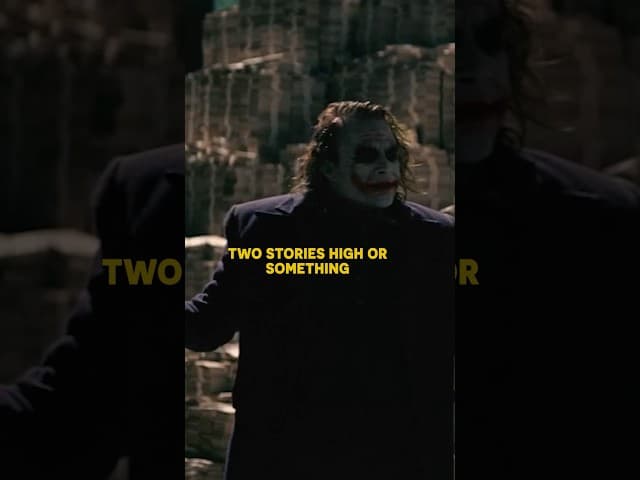 Heath Ledger’s Joker Really Threw Money At His Face 😅