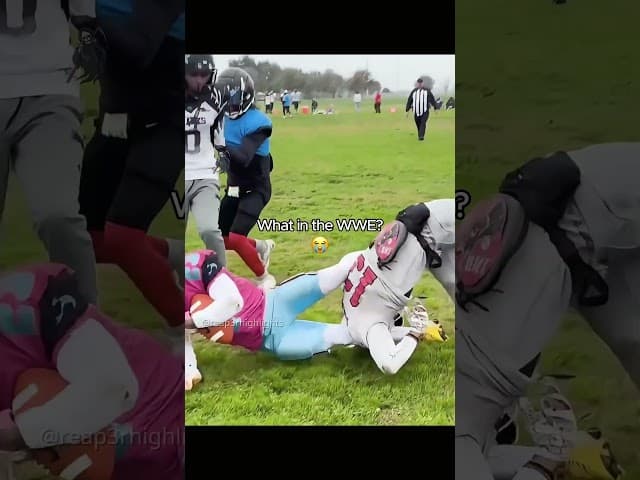Rey Mysterio playing football 🤣 #americanfootball