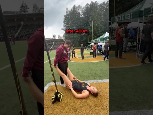 Before vs After 400m 😭👟