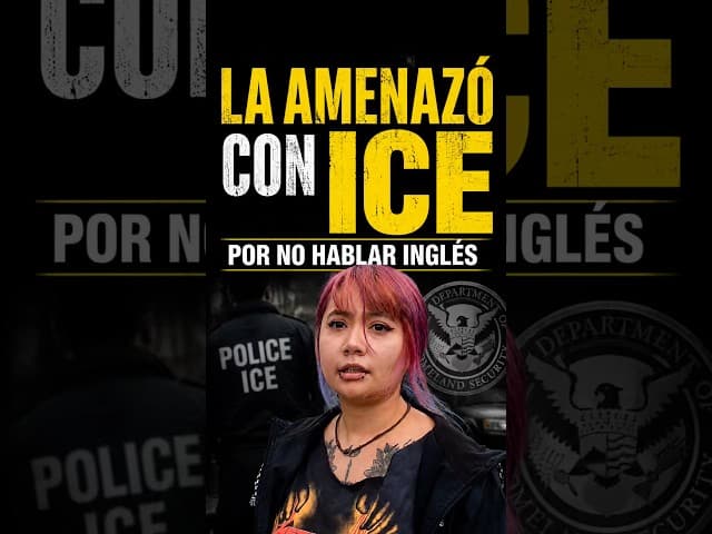 🚨 LA AMENAZÓ CON ICE POR NO HABLAR INGLÉS