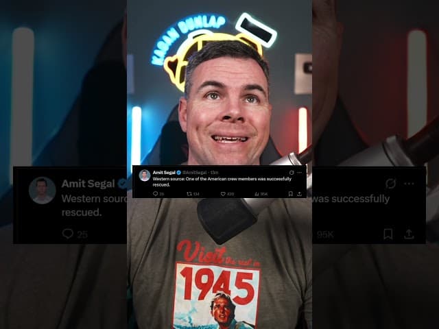 A US F-15E Strike Eagle was Shot Down Over Iran Today Search And Rescue Operations Are Underway.